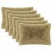 vidaXL Kussensloop 6 pcs HEERLEN Lichtgroen 30 x 50 cm PV Fleece