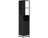 vidaXL Badkamerkast eiken zwart 35 x 37,5 x 166 cm