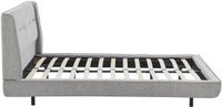 Vente-unique Bedframe stof grijs 140 x 190 cm
