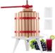 Vevor Fruitwijnpers Handmatige pers Fruitmolen Wijnmaken 12L met Houten Mand