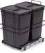 Emuca Recycle recyclingbak voor bodembevestiging en handmatig uitschuifbaar in keukenblok Recycle 2x