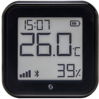 Shelly Plus H&T Gen. 3 Matte Black Draadloze temperatuur- en luchtvochtigheidssensor