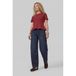 Anytime peplum top rood