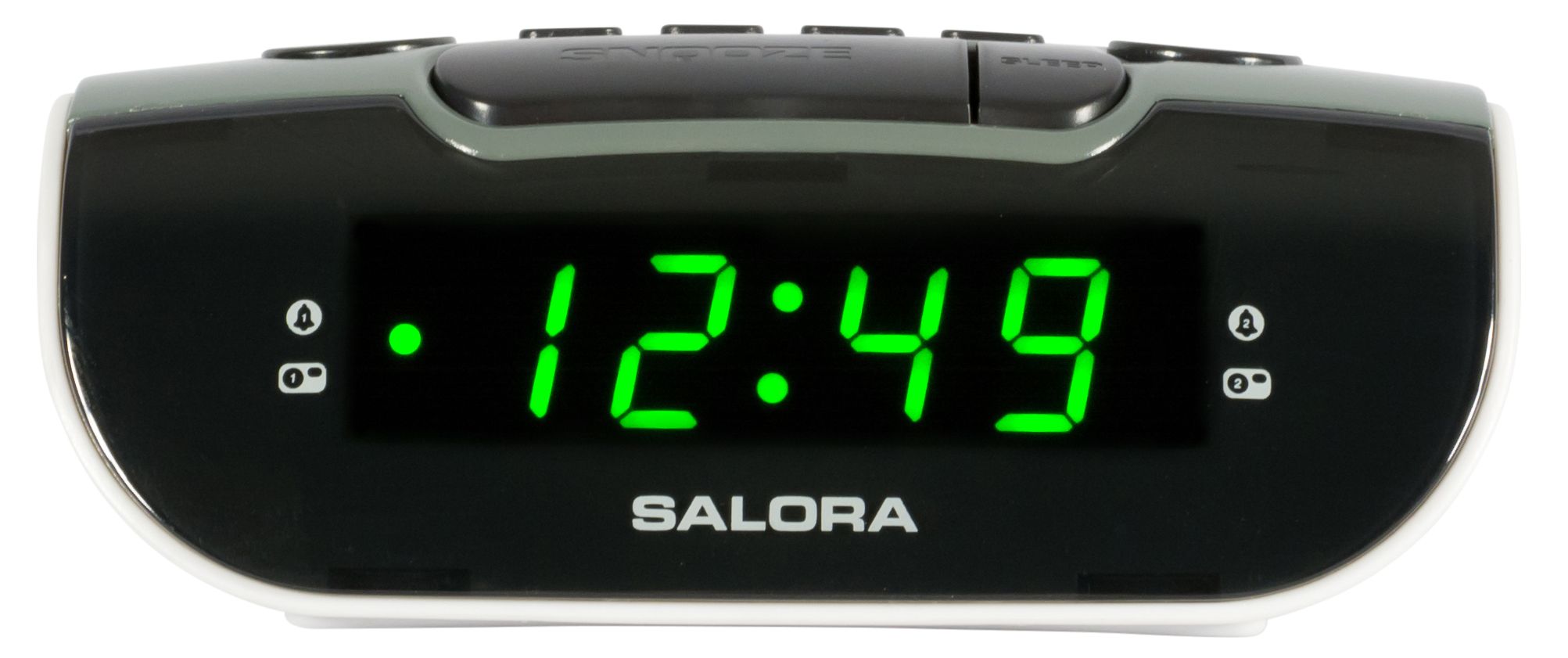 Salora CR612 Digitale Wekker - Zwart/Grijs/Wit