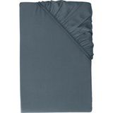 LIVARNO® Drap-housse satin de coton et bambou mélangés, 180 - 200 x 200 cm (bleu foncé)