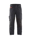 Blåkläder Service Werkbroek met stretch 1495-1330 - Zwart/Rood - C148