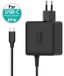 PORT DESIGNS Alimentation pour ordinateur portable GaN2, 65W, 1,5 mètre USB-C, noir