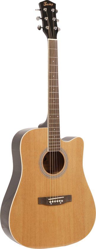 Fazley W40-BK Akoestische Western Gitaar - Zwart