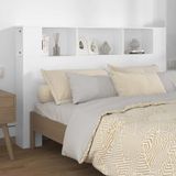 vidaXL Hoofdbordkast 160x18,5x104,5 cm wit