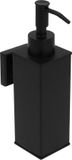 QUVIO Zeepdispenser met wandmontage - RVS - Zwart