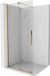 Mexen Velar paroi de douche coulissante Walk-in 85 x 200 cm, verre transparent, avec profil, traitement anticalcaire, or