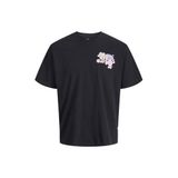 JACK&JONES Jongens T-shirt met ronde hals en korte mouwen - Maat 176 - Zwart