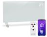 Chauffage à convection, 2000 W, avec Wi-Fi, éclairage LED, minuterie, protection IP24, blanc