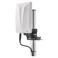 Emos J0802 Binnen/Buiten Antenne Grijs 5 m 87.5 - 698 MHz Dubbele Polarisatie DVB-T DVB-T2