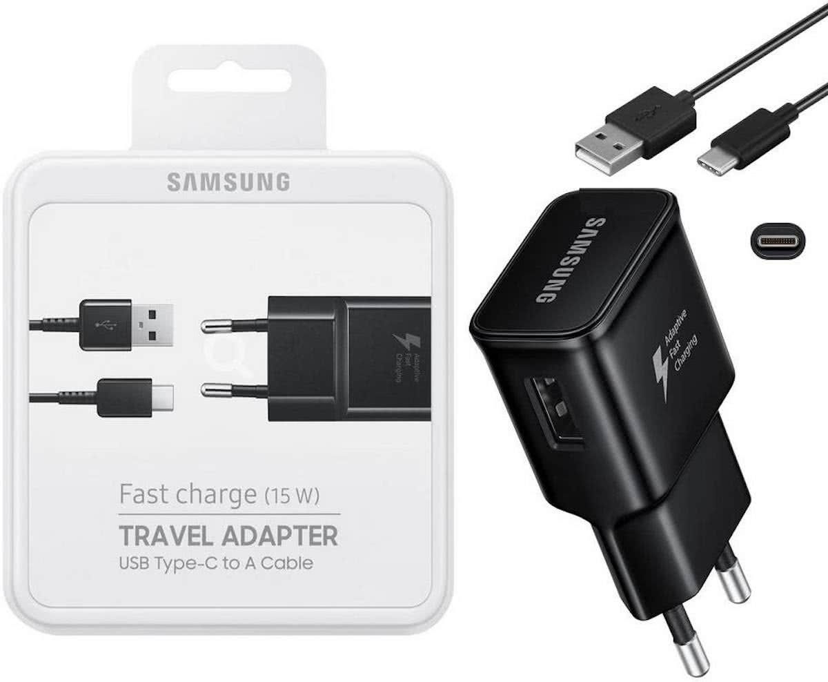Samsung Originele Galaxy S8 USB-C Adaptive Snellader - ZWART