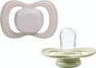 b.box Fopspeen Maat 1 (2 stuks) - Blos/Latte - 0-6 maanden - BPA-vrij - Glow in the dark