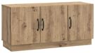 Syfax Artisanaal eiken TV-kast 99 x 34,5 x 47 cm Bewerkt hout