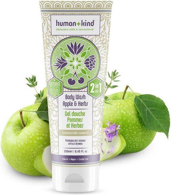 Human+Kind All-in-One Shampoo & Body Wash Apple & Herbs - 250 ml