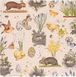 Ambiente Paas thema servetten - 20x - Pasen print - 33 x 33 cm