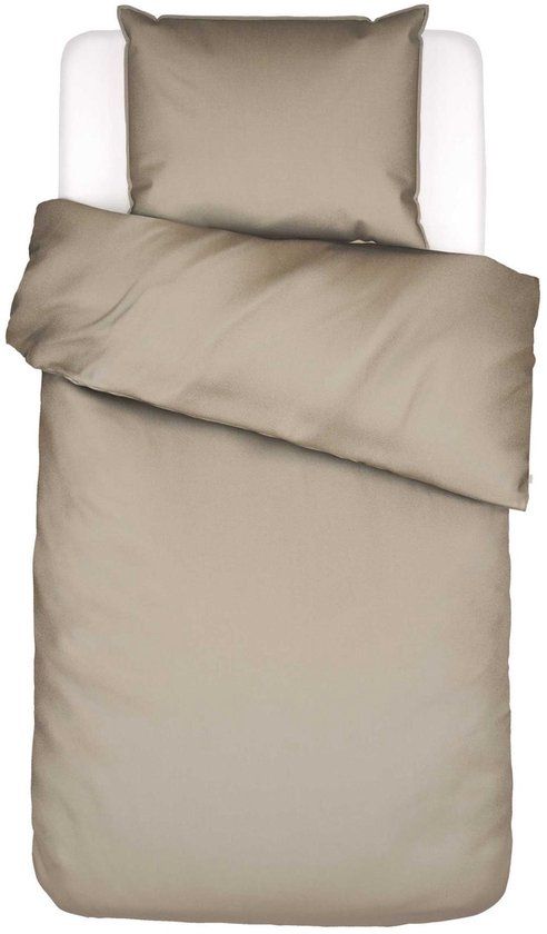 Essenza Minte Dekbedovertrek Taupe - Eenpersoons – 140x200/220 cm