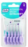 TePe Ragers Extra Zacht 1,1 mm Lichtlila - 6 x 6 stuks - Voordeelverpakking