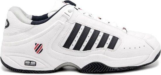 K-Swiss DEFIER RS Tennisschoenen - Heren - Maat 44 - White/Dress blues/Fiery red