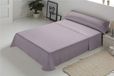 Ensemble de lit 100% coton 105 cm couleur mauve