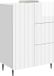 vidaXL Dressoir Hoogglans Wit 66 x 34,5 x 91,5 cm Bewerkt hout
