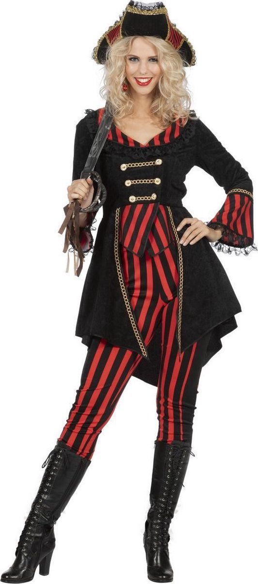 Wilbers Pirate Stripe zwart/rood - Polyester - 2021 - 8720059002467