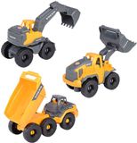 Dickie Volvo Constructie Werkvoertuigen Speelset, 3dlg