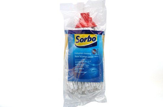 Sorbo Vloermop 125 gram katoen wit