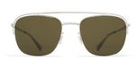 Mykita Lunettes de soleil Nor Argent Pilote Vert 52mm