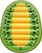 Swim Essentials Luchtbed fruitvorm 150 x 120 cm Groen
