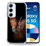 Cokitec Samsung Galaxy A55 5G Animal Paard Bruin Versterkte Hoes