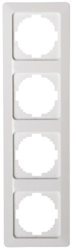 Kopp Afdekframe 4-voudig Milano wit