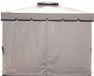Set met 4 zijdelingse reservehoezen voor tuinpaviljoen, beige (3 x 4 m)