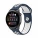 By Qubix Garmin By Qubix Sport Edition Siliconen bandje voor Venu 4 (45mm) - Donkerblauw + Wit