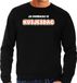 Bellatio Decorations Verkleed sweater voor heren - kusjesdag - zwart - carnaval - foute party L