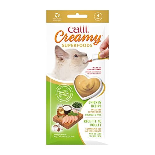 Creamy Superfood Cat Lick Paste with Chicken, Coconut & Kale