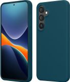 kwmobile telefoonhoesje geschikt voor Samsung Galaxy S25 Plus - Hoesje met siliconen coating - Smartphone case in mat petrol