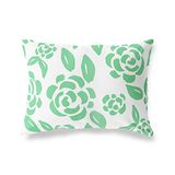 BonaMaison Petrol Groen-Wit Decoratieve Kussensloop, Kussenhoezen Bank, Decoratieve Kussenhoesjes, Kussensloop; Sofa, Slaapkamer, Kantoor, Auto 45x60 Cm - Ontworpen en vervaardigd in Turkije