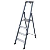 Krause 124180 Sepro stalen steigertrap, geanodiseerd, 4 treden