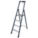 Krause 124180 Sepro stalen steigertrap, geanodiseerd, 4 treden