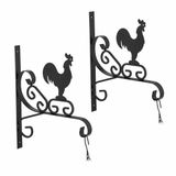 Relaxdays plantenhaak met haan, set van 2