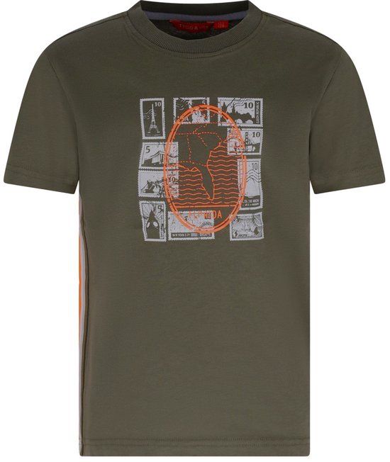 TYGO & vito jongens T-shirt groen maat 122/128
