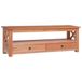 VidaXL meuble TV, 115x30x40 cm, acajou massif