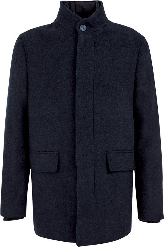 WE Fashion Heren Regular Fit Winterjas - Dark blue - XXL