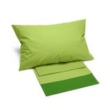 Caleffi Bikolor beddengoed, katoen, groen, Frans bed, 63539