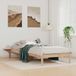 Maison Exclusive - Cadre de lit avec tables de chevet Nature 90 x 220 cm