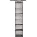 Amazon Basics - Ophangkast voor de kast, 6 planken, grijs, 22D x 29W x 23H cm